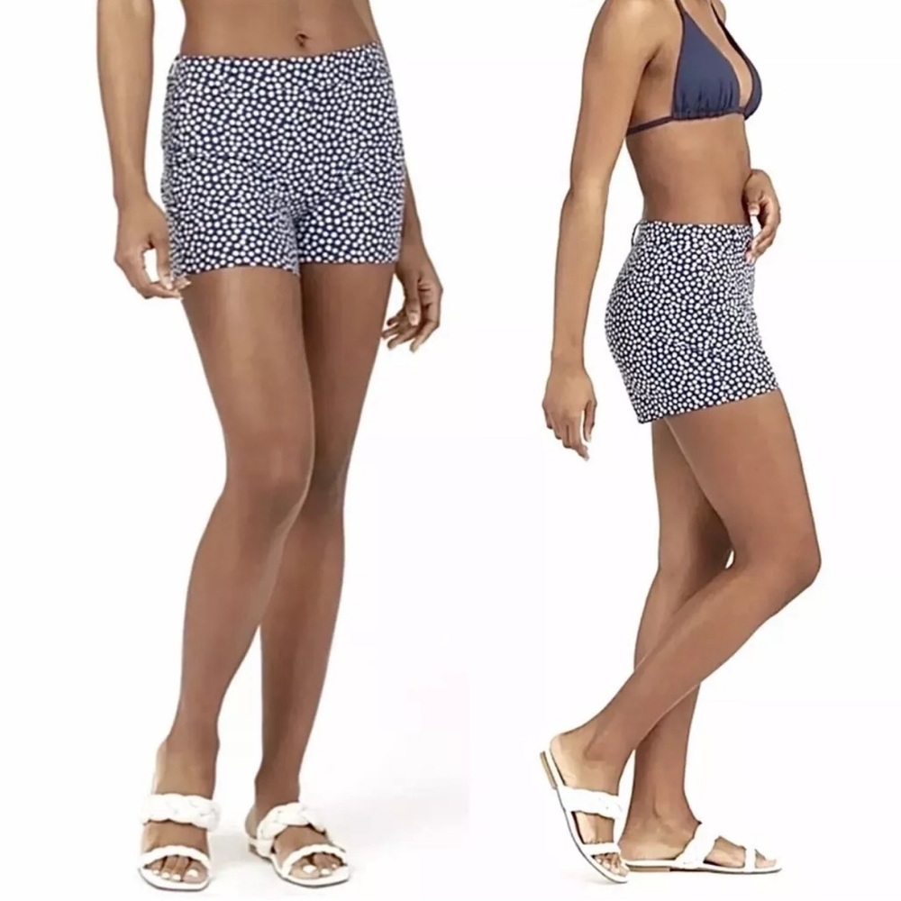 NWT SPANX Sunshine Shorts 6" Navy Painted Dot 50213R‎ Size XL/TG